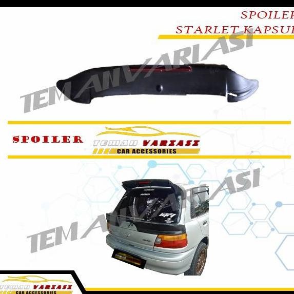 Spoiler Mobil Starlet Kapsul/ Topi Belakang Starlet Kapsul Best Seller
