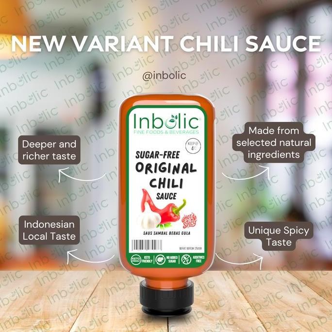 

Inbolic Sugar Free Original Chili Sauce / Saos Sambal Pedas Bebas Gula | Keto Friendly | Healthy Spicy Sauce | Diabetic Friendly | Saus Bebas Gula | Lab Tested 100% Sugar Free TF