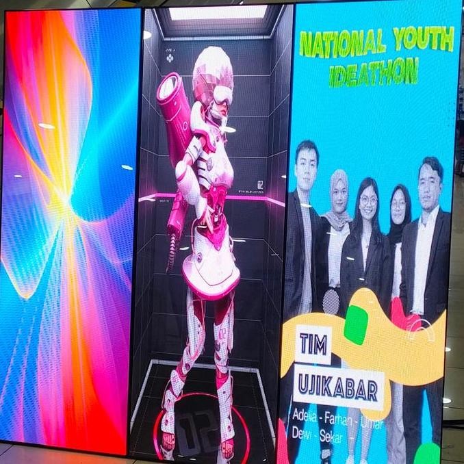 

LED poster | LED banner P2.5 indoor 192 x 64 cm rent