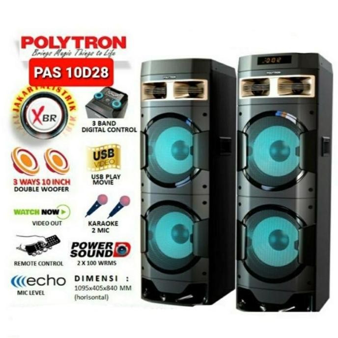 Speaker Aktif Polytron Pas10D28 New Stok