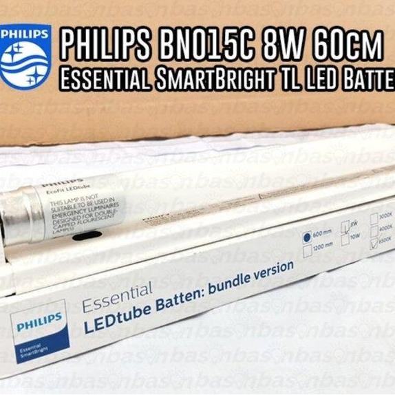 Lampu Tl Led T8 Philips 8W + Kap 60 Cm