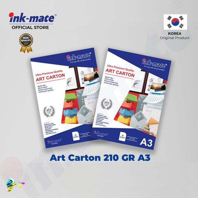 

Kertas Art Carton Inkmate 210Gr A3 Terbaru