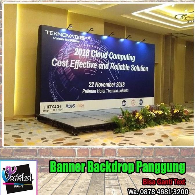 

Cetak Banner Flexi Spanduk / Backdrop Panggung 340 Gram Highrest