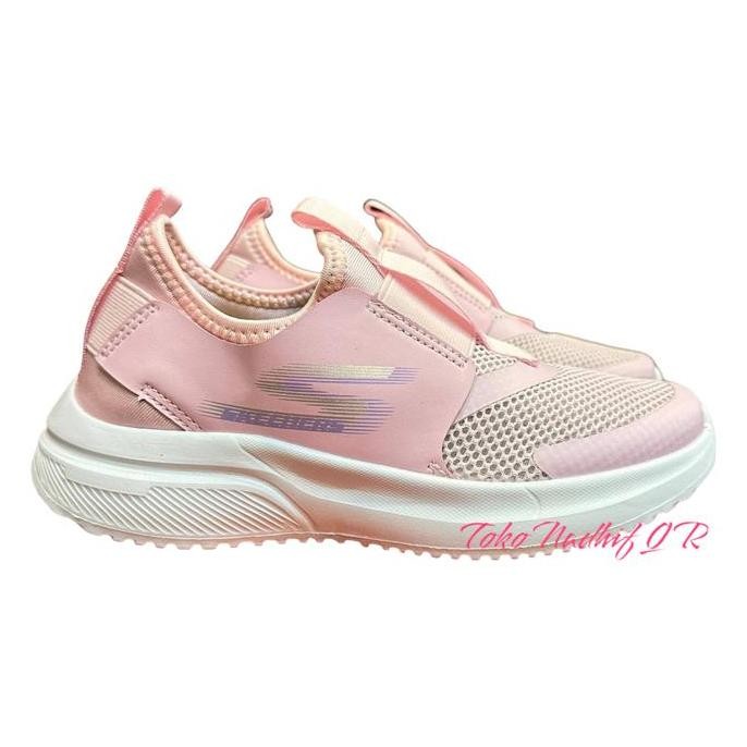 Tersedia SEPATU ANAK PEREMPUAN SEKOLAH TK SKECHERS SLIP ON PINK SLOP