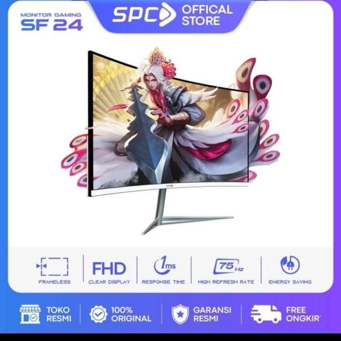 Premium Monitor SPC Gaming LED Full HD 24 inch Curve