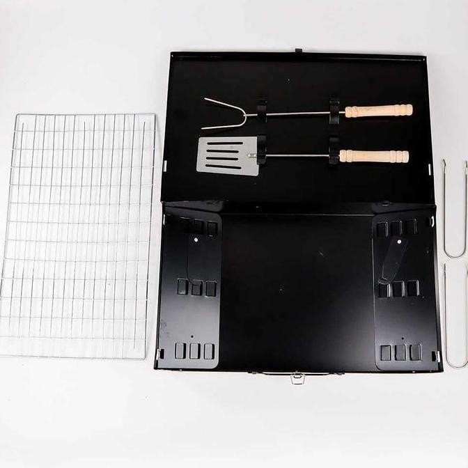 Tempat Alat Panggangan Arang Bakar Sate Ikan Jagung Serbaguna Portable [terbaik]