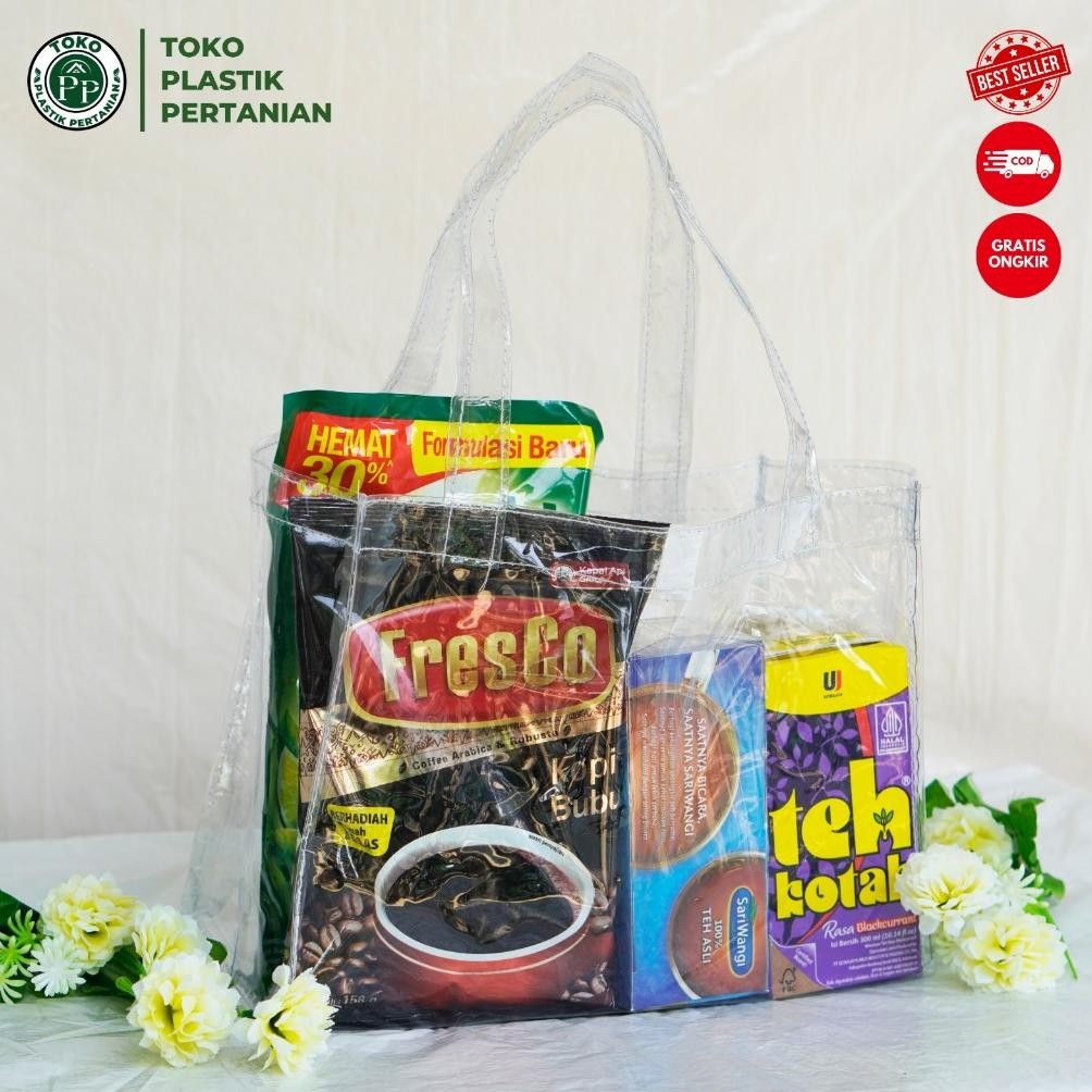 

Tas Mika Bening Transparan Souvenir Ulang Tahun Kue Lebaran Kado 1 Pcs (020) Spaylater 0%|Terlaris|Trend|Baru|Ready|Ready Stok|Stok|Viral|Trending|Stok Baru