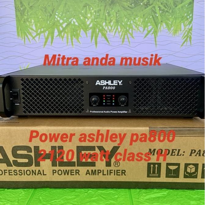 Power Amplifier Profesional Ashley Pa800 2120 Watt Class H New Stok
