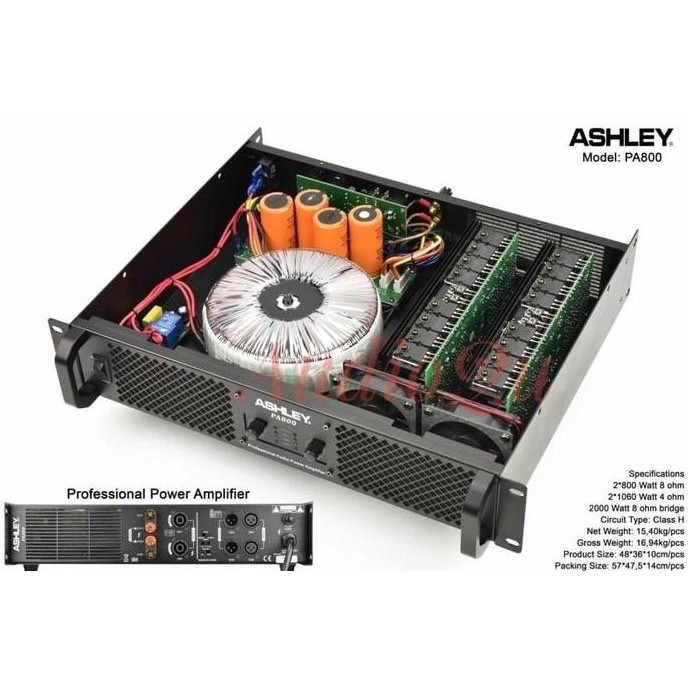 Power Amplifier Ashley Pa 800 Original Ashley Pa800 New Stok