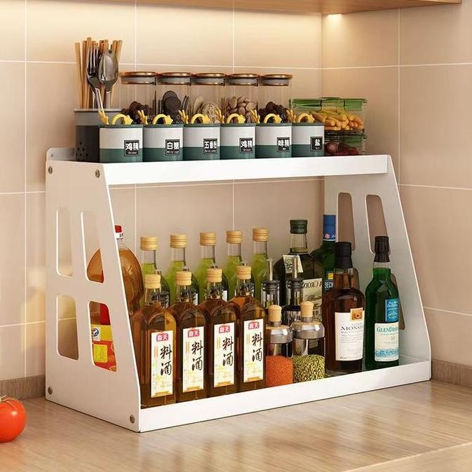 Rak Bumbu Dapur Stainless Steel Rak Penyimpanan Dapur Rak Bumbu Rak Dapur Stainless