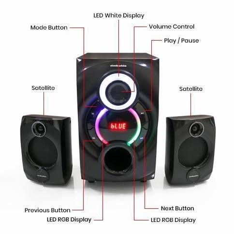 Speaker Simbadda Cst 7000N+ Simbada 7000 Bisa Bluetooth Radio With Mic New Stok