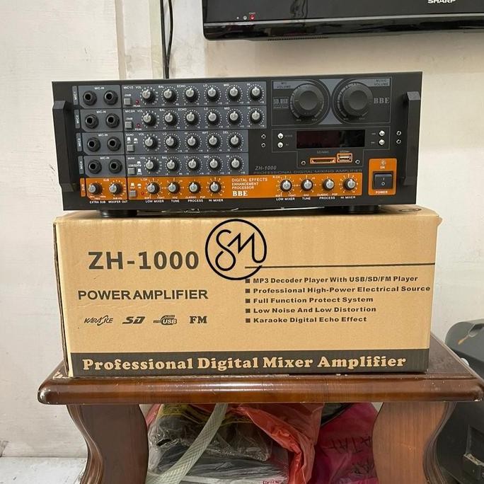 Amplifier Mixer Power X-Sys Zh-1000 Ampli Bluetooth Xsys Zh1000 New Stok