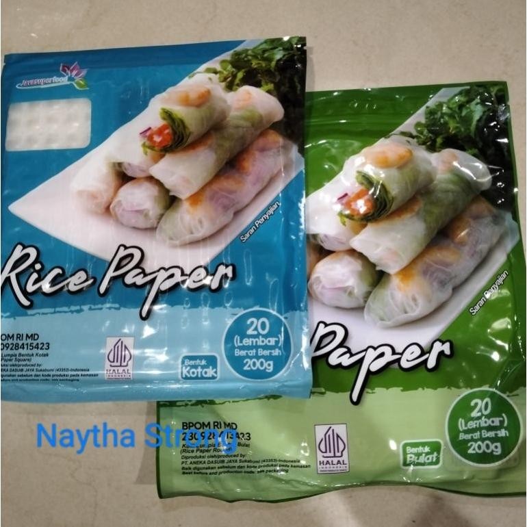 

Ready Rice Paper Kulit Lumpia Vietnam Bulat (20 Lembar)/Banh Trang Rice Paper/Java Super Food 200Gr