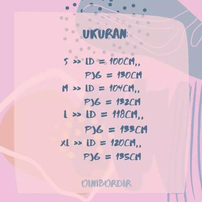 DASTER BORDIR MALANGAN KATUN JEPANG PREMIUM