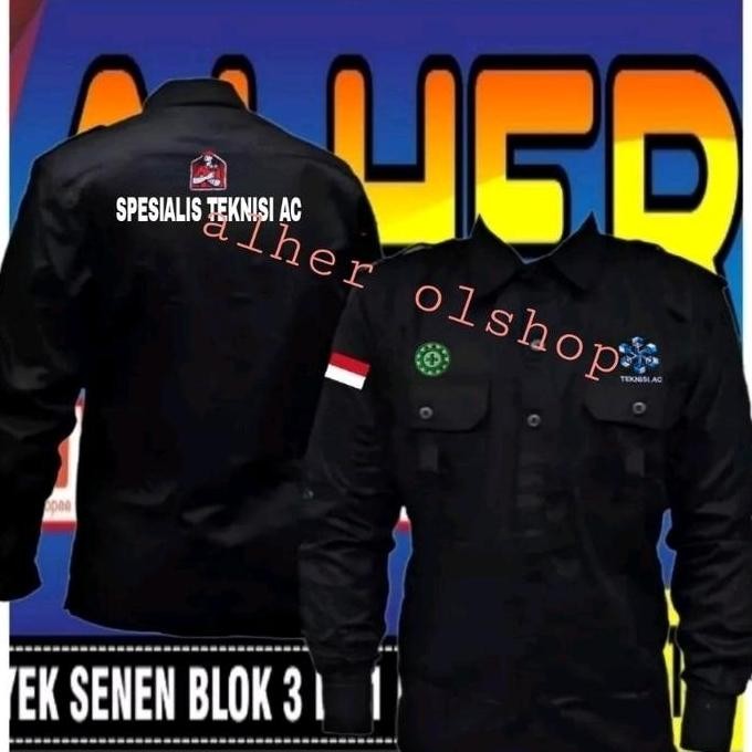 Tersedia kemeja teknisi ac seragam teknisi ac baju kerja teknisi ac seragam ker