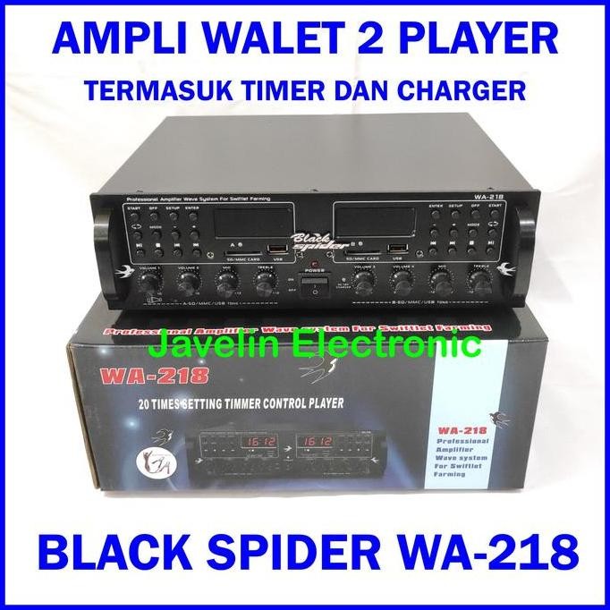 Ampli Walet Black Spider Bs Wa 218 / Amplifier Walet Bs Wa218 New Stok
