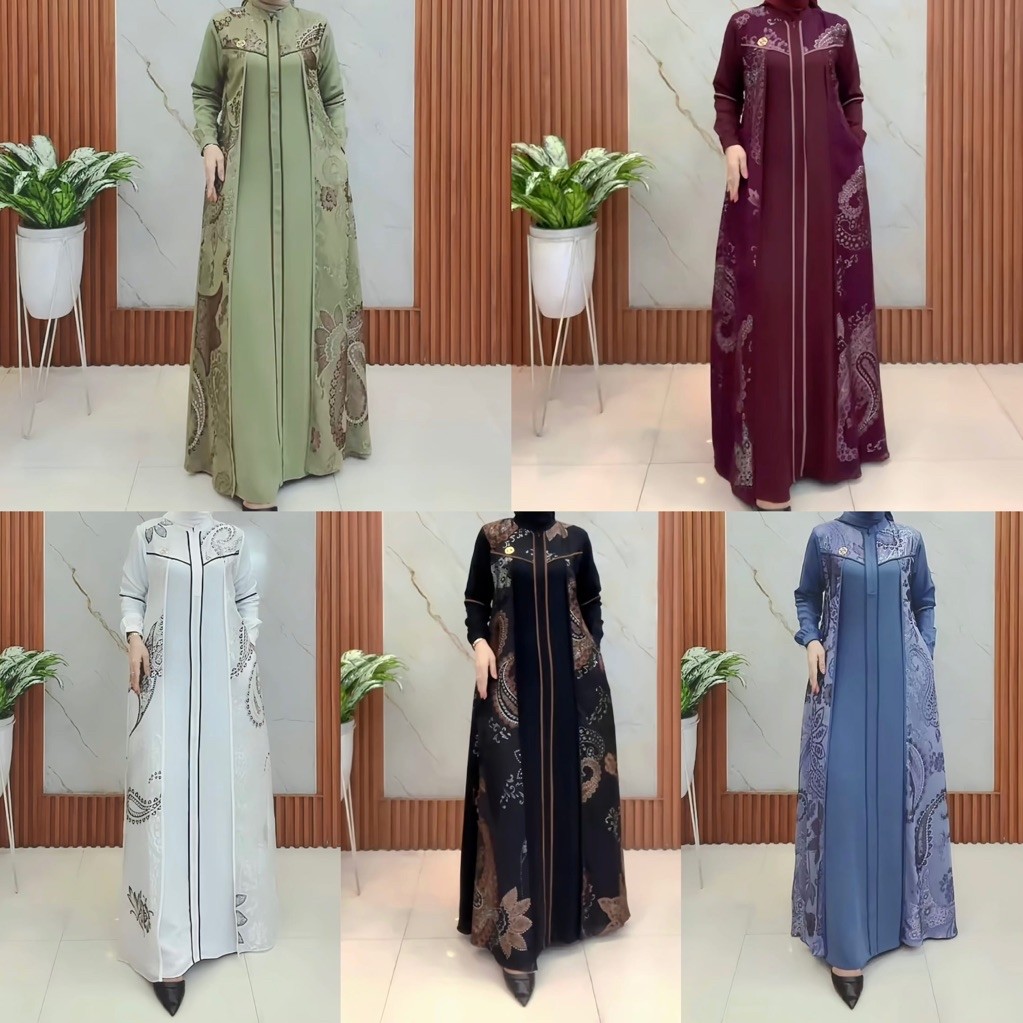 Nazma Dress gamis mewah premium original zahra