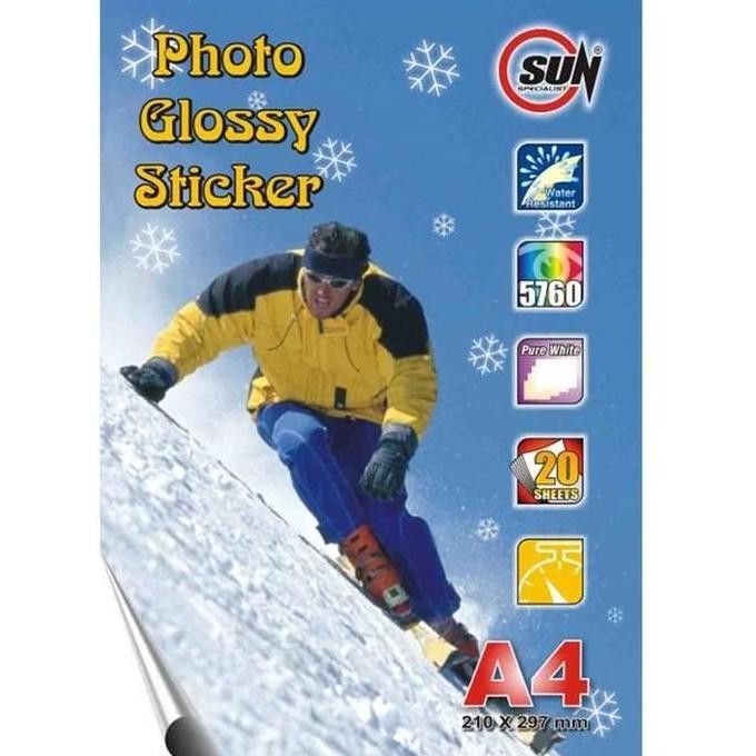 

Sun Photo Glossy Sticker 145 Gsm A4 Kertas Sticker Label A4 Terlaris