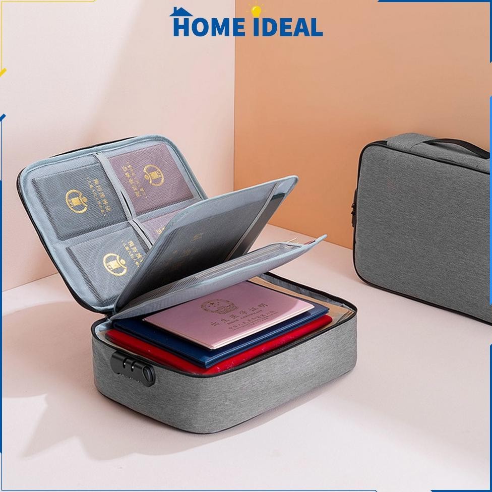 

Tempat Dokumen Penting Multifungsi Portable / Tas Dokumen Storage Bag Travel / Kotak Penyimpanan Sertifikat File HI C516