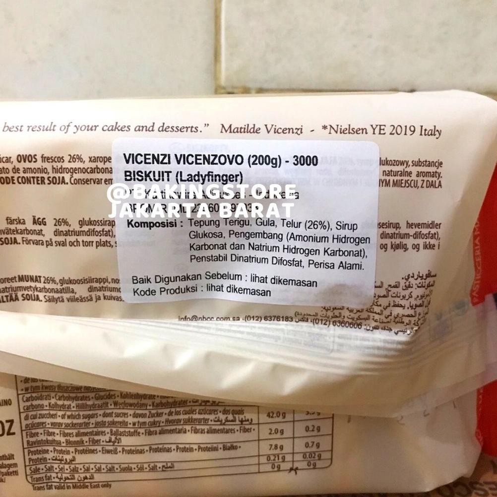 

PJ Vicenzovo Lady Finger 200 Gr | Lady Finger Matilde Vicenzi Vincenzovo