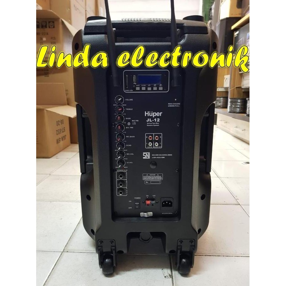 Portable Meeting Wireless Huper Jl12 12 Inch Original Huper Jl 12 New Stok