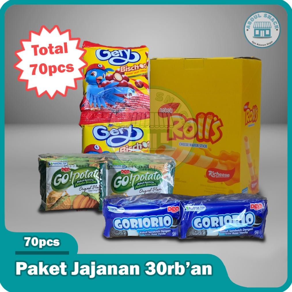 

PJ Paket Jajanan 30rb Isi 70pcs Bisa Request Rasa