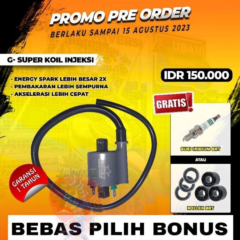 KOIL RACING BRT INJEKSI SUPER KOIL KARBU BRT RACING UNIVERSAL SEMUA MOTOR BINTANG RACING TEAM ORIGIN