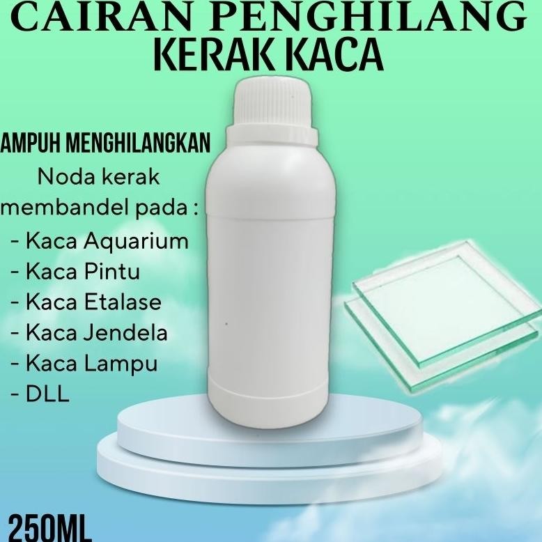 NEW PEMBERSIH KERAK KACA AQUARIUM DLL , CAIRAN PEMBERSIH KERAK KACA