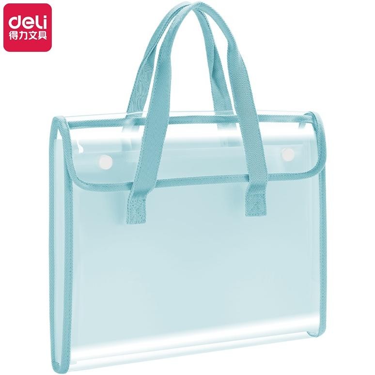 

Deli Document Bag / Tas Folder / Tas Dokumen Transparan dengan 7 Pembagi Bahan Tebal PM308