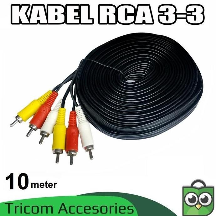 KABEL RCA 10M / KABEL RCA 3-3 10 METER