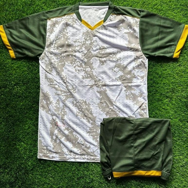 (Terbaru) SETELAN FUTSAL ABSTRAK NEW GREEN FOREST JERSEY BOLA JERSEY FUTSAL BAJU VOLLY (Terlaris)