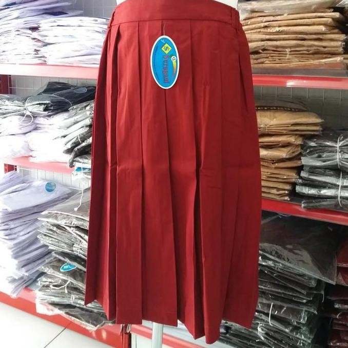 Tersedia Rok SD Pendek Merah / Rok Seragam SD Pendek