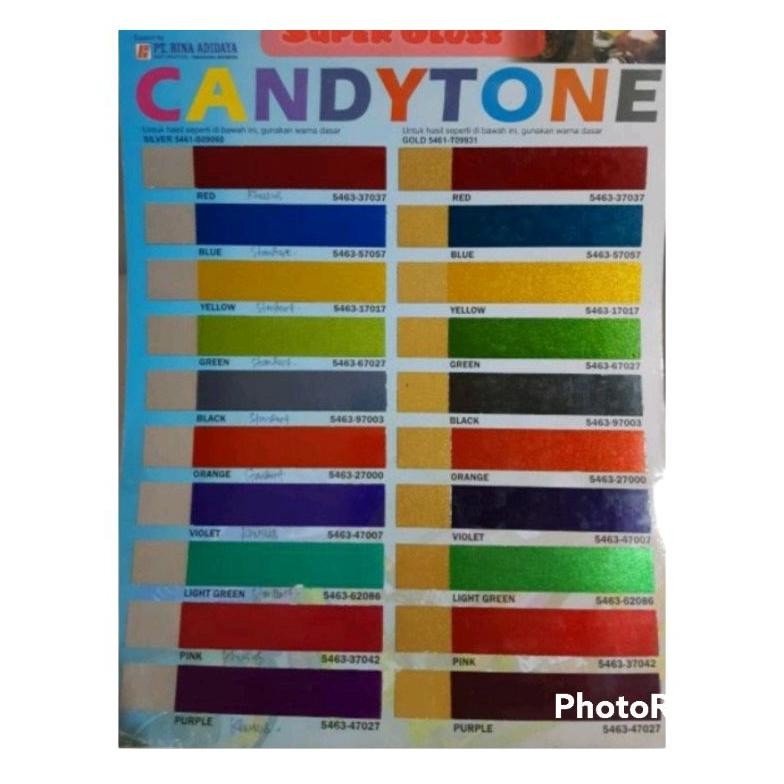 PROMO CAT PENTA SUPER GLOSS CANDYTONE GREEN -CANDY HIJAU-200 GRAM - CAT DUCO OTOMOTIF TRANSPARAN ter