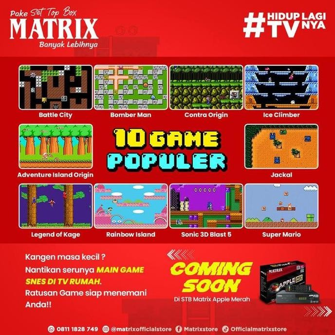 Stb Set Top Box Matrix Stb Dvb T2 Hd Youtube (Grosir)