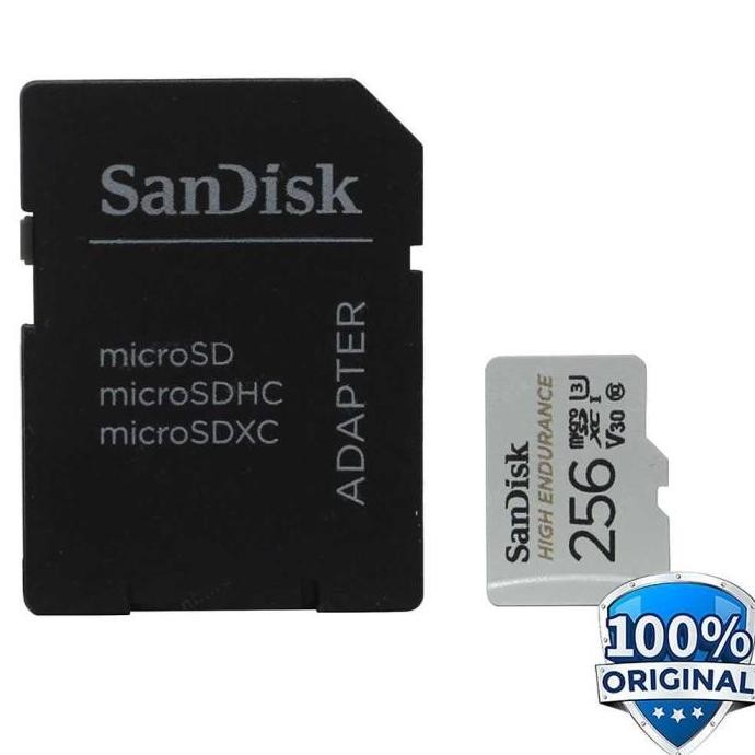 Micro Sd 256Gb Sandisk High Endurance Card 256 Gb Dashcam Cctv Camera New Stok