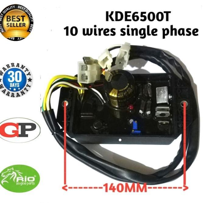 Avr Kde6500 (10 Wires - Single Phase).Use Genset Silent 5000-7500Watt