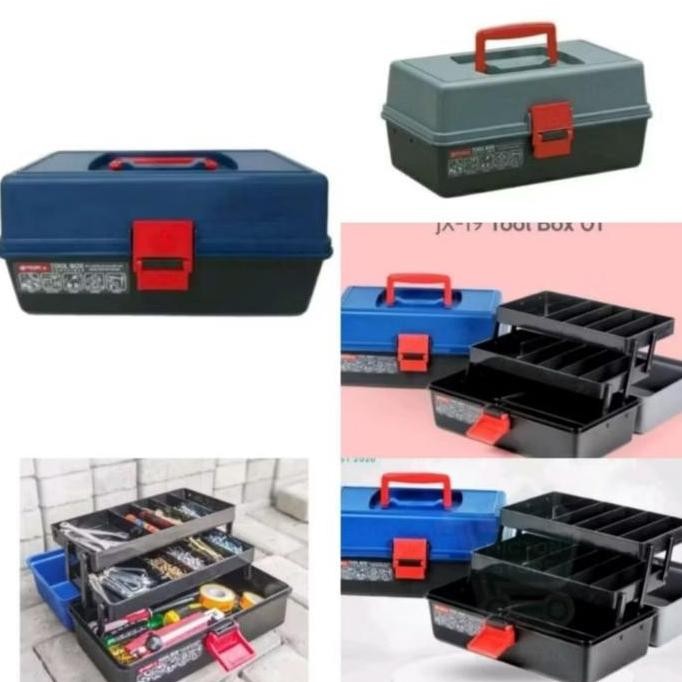 TOOLBOX LION STAR PLASTIK JX 19 / KOTAK PENYIMPANAN / KOTAK BOX STB TAMIYA murah