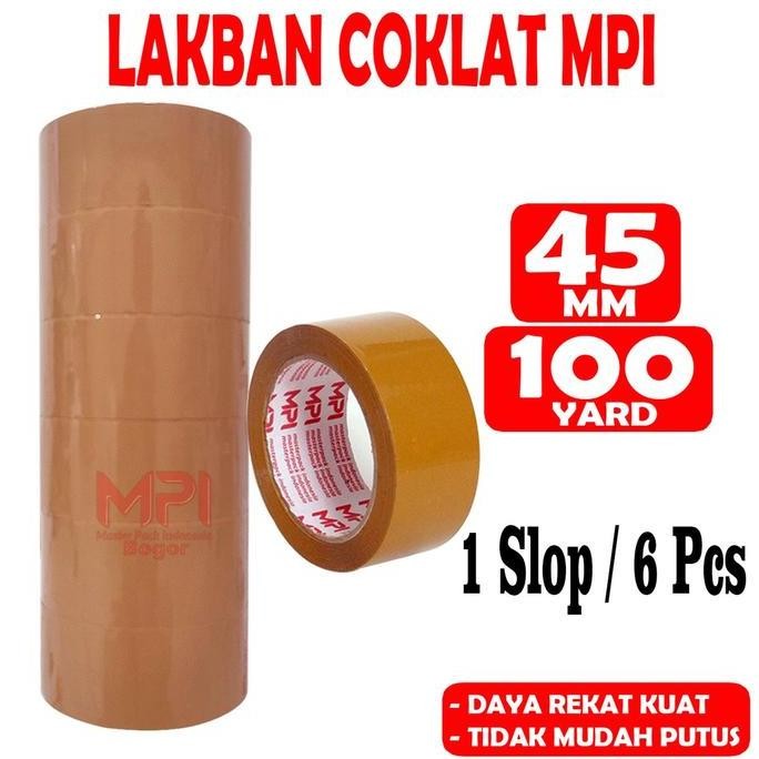 

Diskon 6 Pcs - Lakban Coklat Mpi 45 Mm X 100 Yard Bc / Lakban Untuk Packing - Master Pack Indonesia Bogor