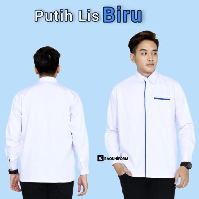 Tersedia Baju Kemeja Putih Pria/Baju Seragam Kesehatan/Baju Kerja Atasan