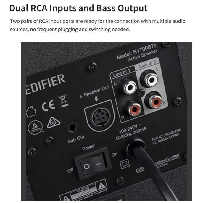 Promo Edifier R1700Bts 2.0 Active Bookshelf Speaker R1700 Bts R 1700 Bts 1700Bts