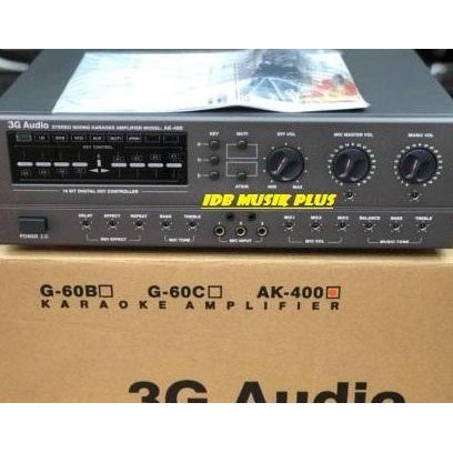 AMPLIFIER MIXER KARAOKE 3G AUDIO AK400 AK 400 ORIGINAL 3G AUDIO