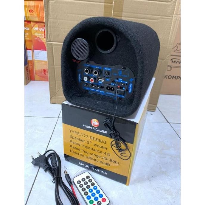 Sale Speaker Aktif High Power 777 Bluetooth Radio | Speaker Tabung Bluetooth 5 Inch Bisa Di Sambung 