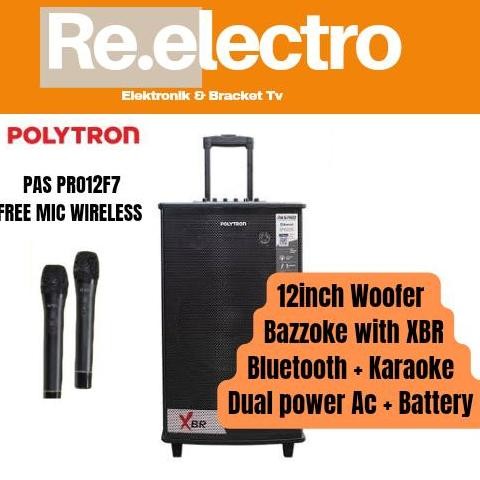 Promo Polytron Speaker Pas Pro12F7 / Speaker Bluetooth Pas Pro12F7 / Pas Pro 12F7 Polytron Bass Led 
