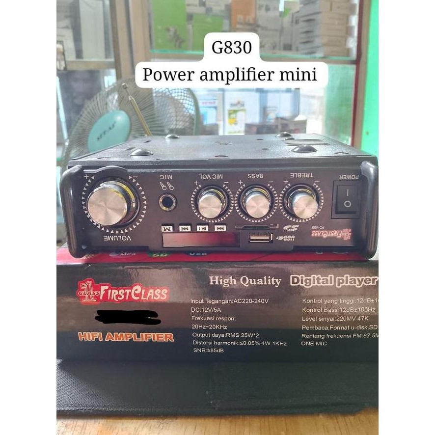 G830 ORIGINAL POWER AMPLIFIER KARAOKE VOKAL AUDIO MINI AMPLI BLUETOOTH EQUALIZER MIXER BLUETOTPLAYER