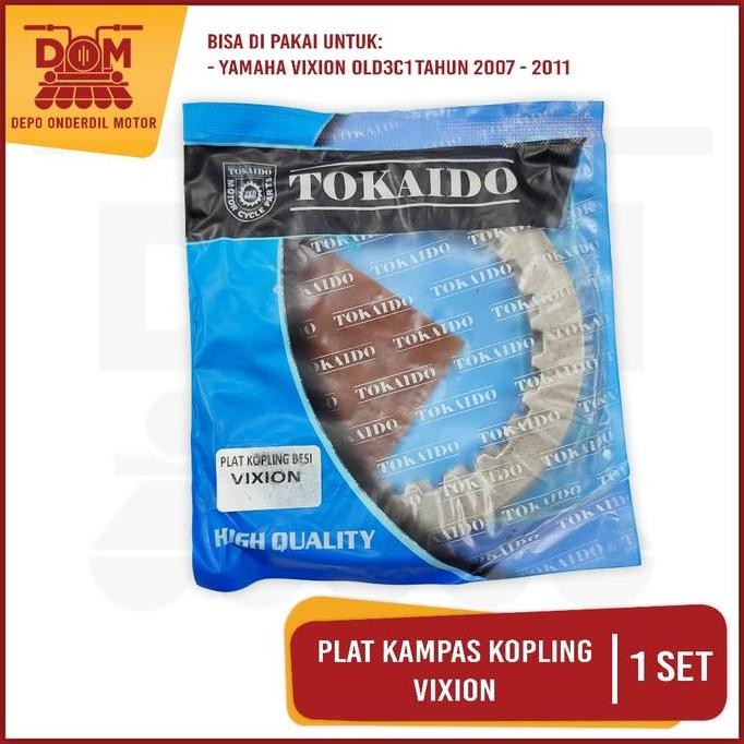 Promo Plat Kampas Kopling Vixion (TOKAIDO) Plate Clutch Pelat Gesek Kanvas Kopleng Motor Motorcycle 