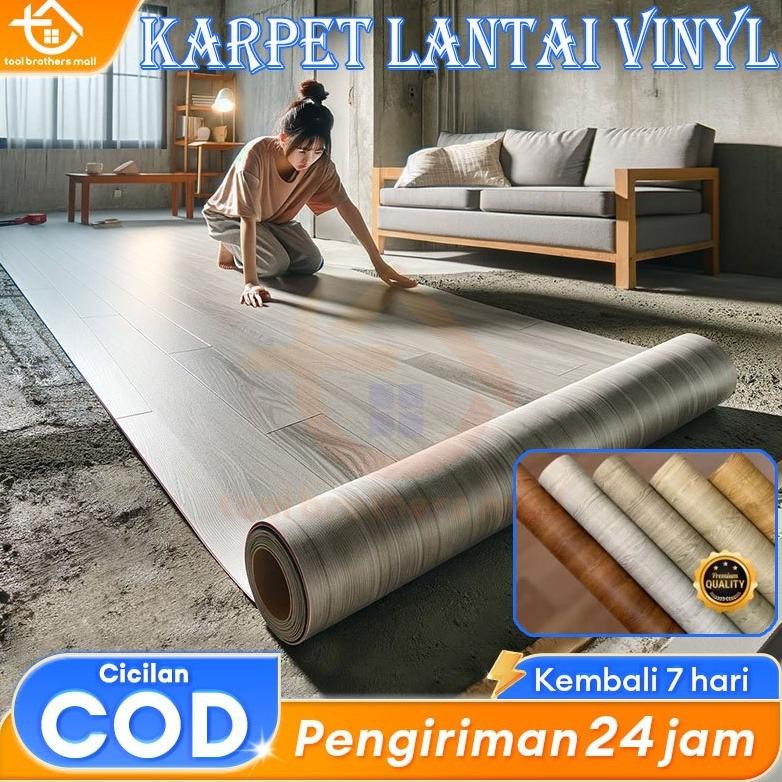 NEW KARPET LANTAI VINYL GULUNGAN TEBAL 1.5 MM METERAN REAIM  KARPET LANTAI VINYL GULUNGAN 5M/10 M