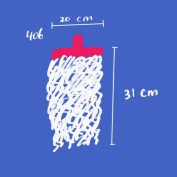 Refill Kain Pel Handuk Microfiber Nagata 406 /Pel Lantai Kain Handuk Terbaru