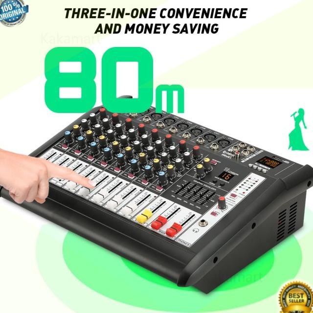 MIXER AUDIO PROFESIONAL PMX802S 8SOUND STRIP BUILT-IN 650 WATT POWER A