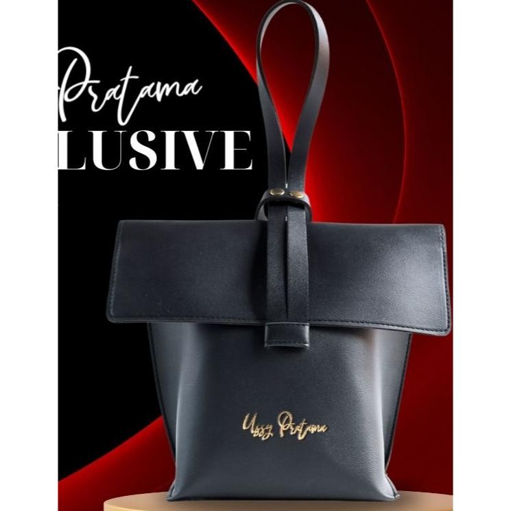 Ussy Pratama Parfum Tas Hitam Exclusive Pouch Black Gold Logo Ussy Perfume Collection Termurah