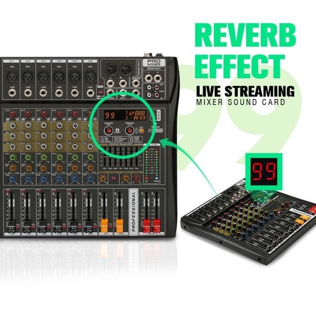 MIXER AUDIO PROFESIONAL CT60S-PRO/CT80S-PRO/CT120S-PRO 6/8/12SALURAN